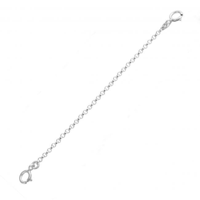 925 sterling silver safety Bracelet Safety Chain 1.5''
