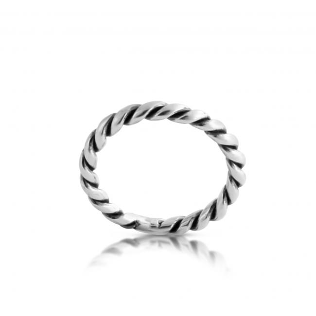 925 sterling silver ring Braided Ring