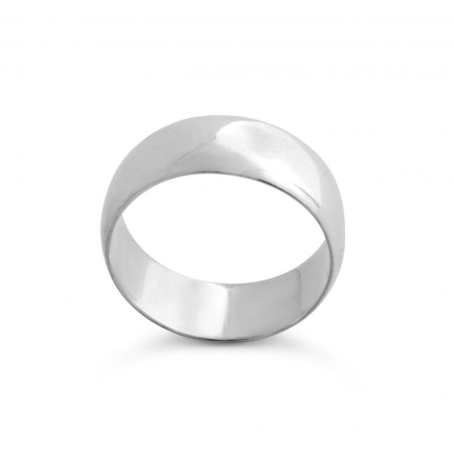 925 sterling silver ring Wedding Band 8mm