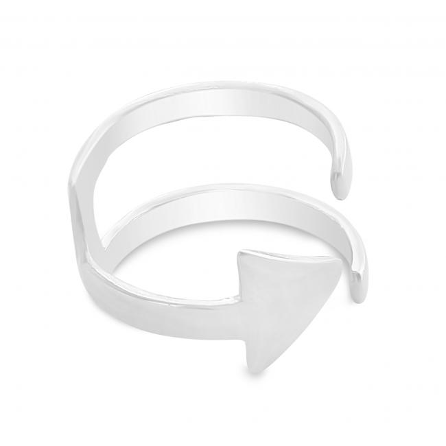 925 sterling silver ring Arrow Double Band Open Ring