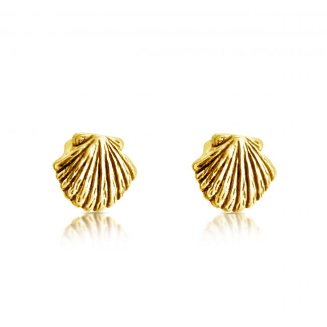 Gold plated earrings Sea Shell