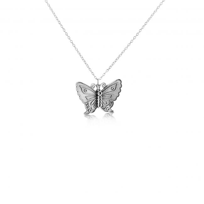 925 sterling silver necklace Butterfly