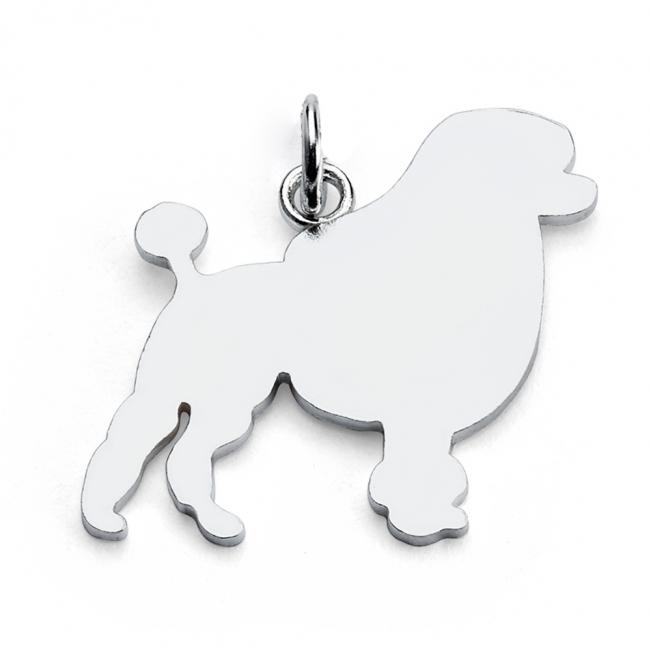 925 sterling silver necklace Poodle (Silhouette)