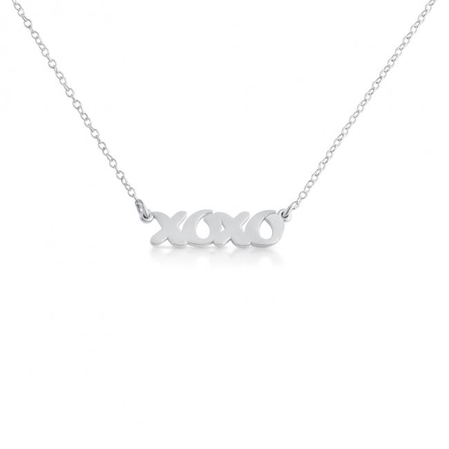 925 sterling silver necklace XOXO (Script Word)