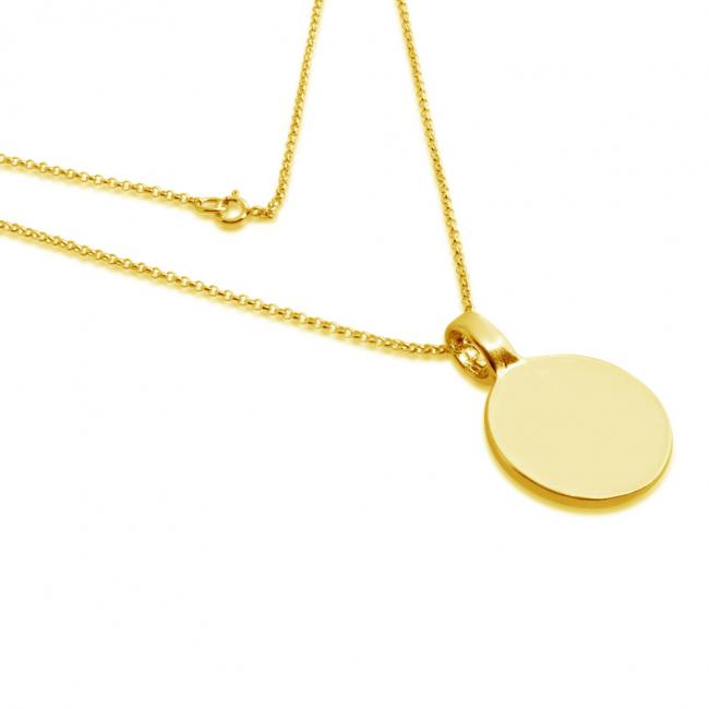 Gold plated necklace Pentagram 5-Sided Star Amulet