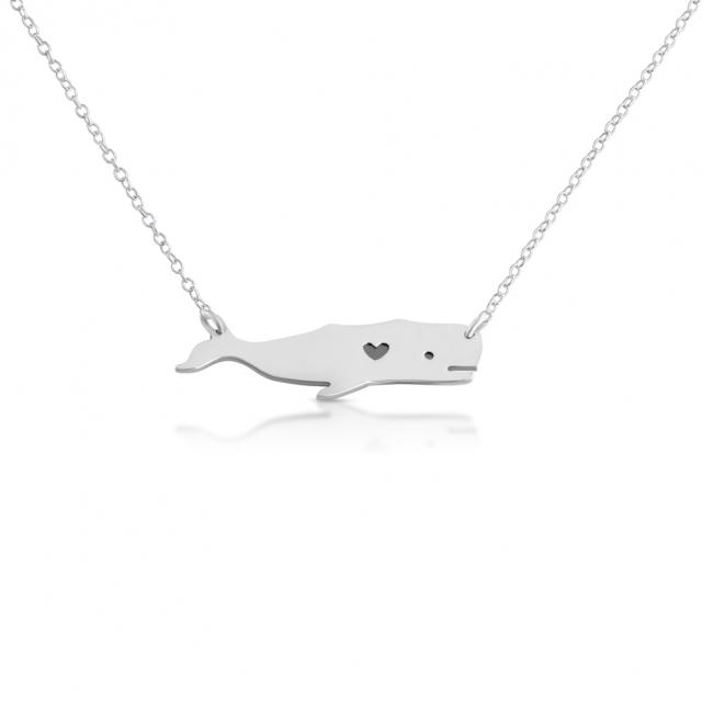 925 sterling silver necklace Love Whale
