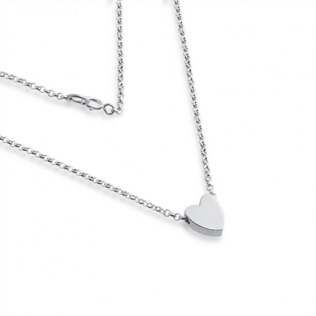 925 sterling silver necklace Initial Letter Heart Personalized Symbols & Letters Serif Font