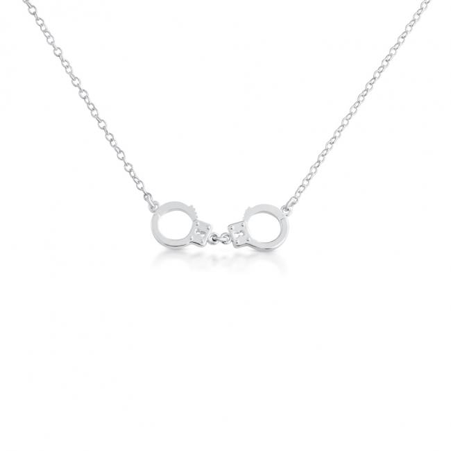 925 sterling silver necklace Handcuffs