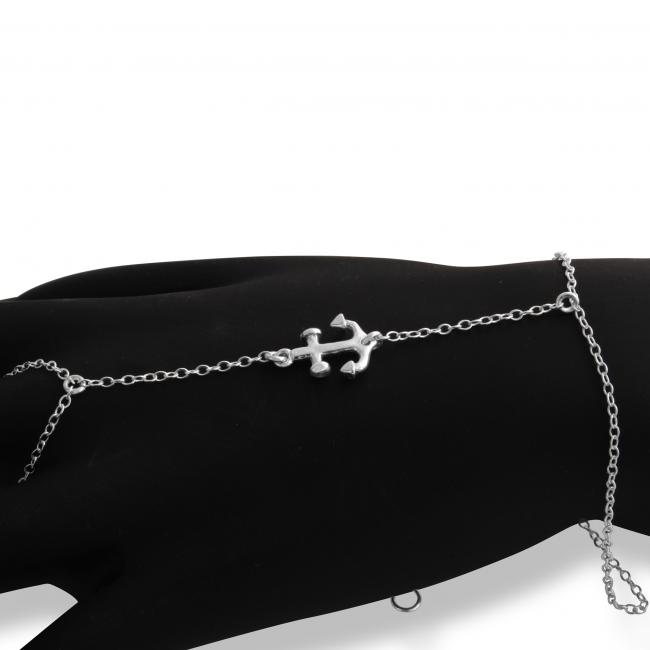 925 sterling silver bracelet Sideways Anchor