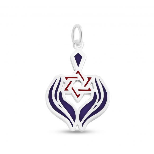 925 sterling silver necklace Hands Holding Star of David