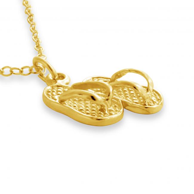 Gold plated necklace Tiny Slippers
