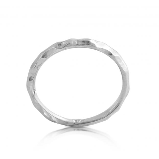925 sterling silver ring Hammered Ring