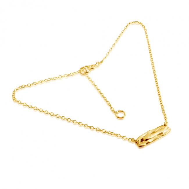 Gold plated anklet Bar