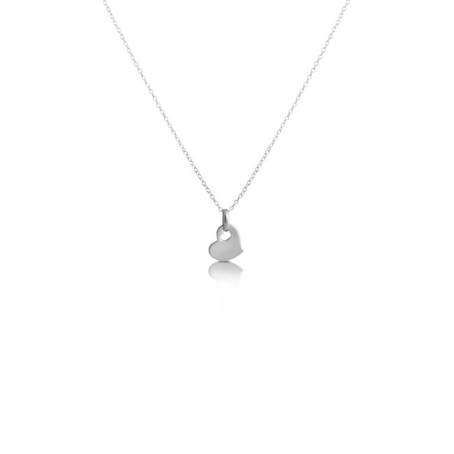 925 sterling silver necklace Love Heart with Heart Hall