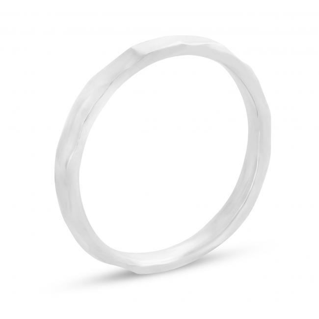 925 sterling silver ring Chiseled Stackable Ring