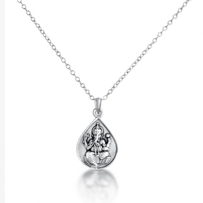 925 sterling silver necklace Ganesha Elephant