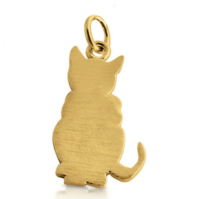 Gold plated necklace Kitty Cat
