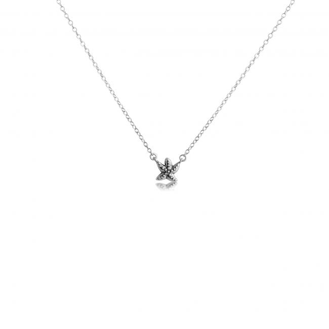 925 sterling silver necklace 3D Starfish