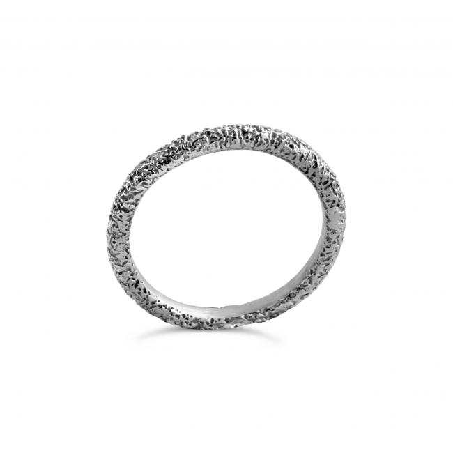 925 sterling silver ring Textured Stackable Ring
