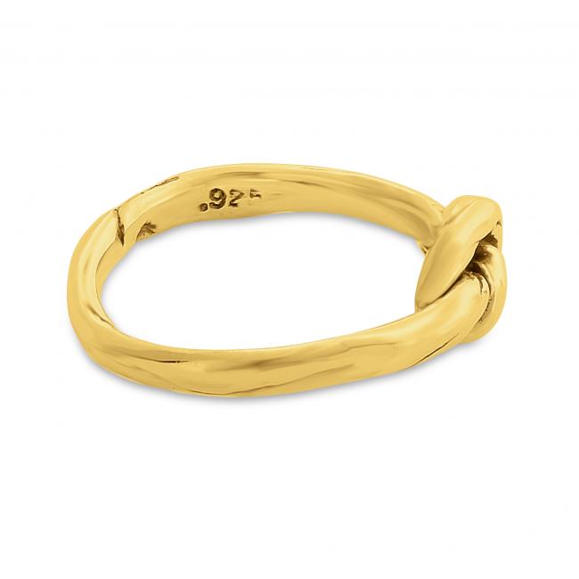 Gold plated ring Sailor's Knot Ring
