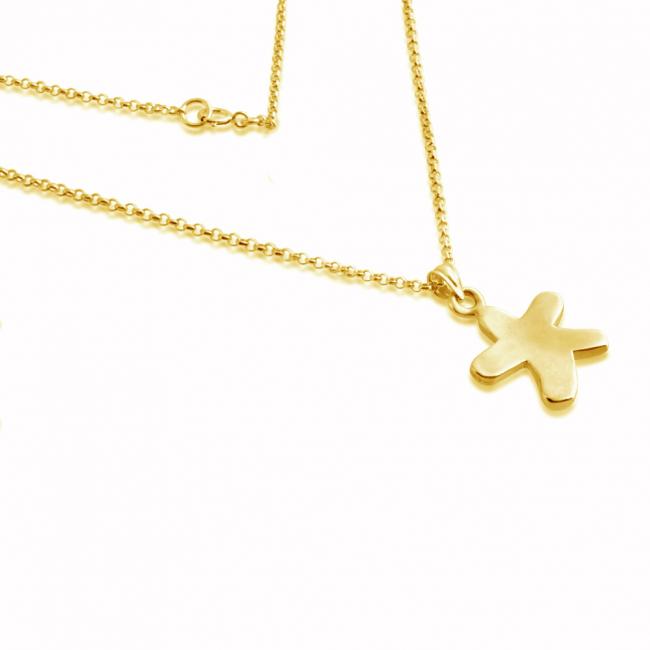 Gold plated necklace Star