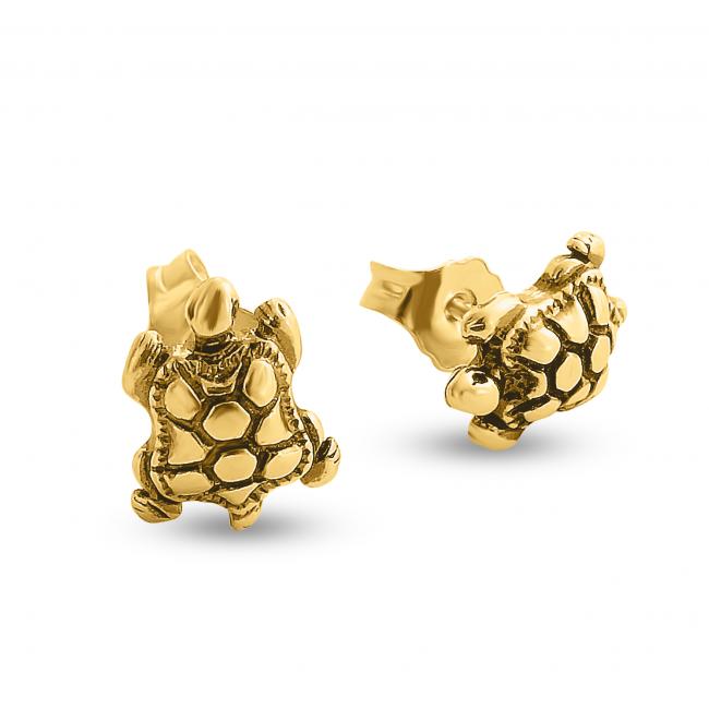 Gold plated earrings Tortoise/ Turtle