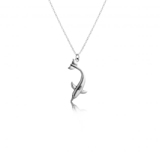 925 sterling silver necklace Diving Dolphin